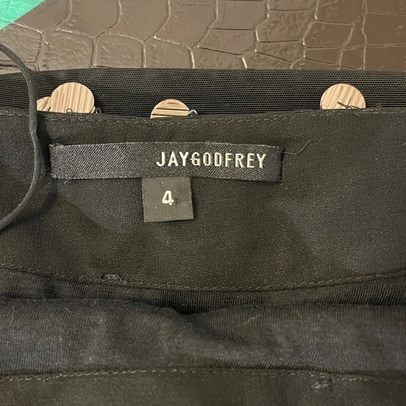 JAYGODFREY Sz4/S Gorgeous Beaded Mini Skirt Couture Crystal Lined Sequins - Picture 5 of 11